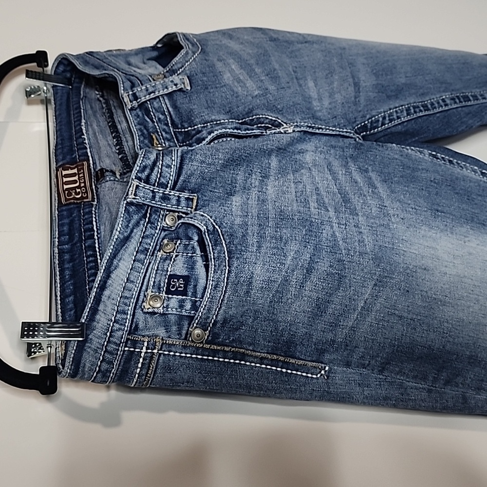 Cowgirl Up denim jeans size 31x34 bootcut - Picture 5 of 11